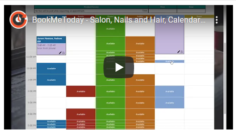 Calendars for manageing hair, nail, and beauty salons and spas.