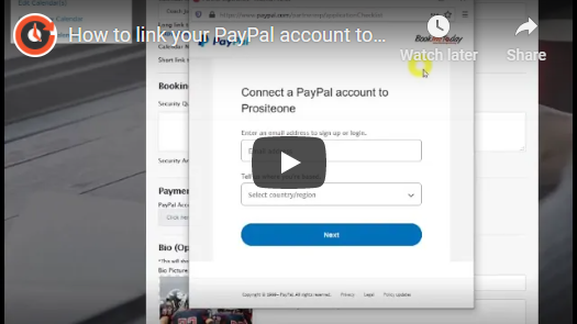 Accept appointments with PayPal