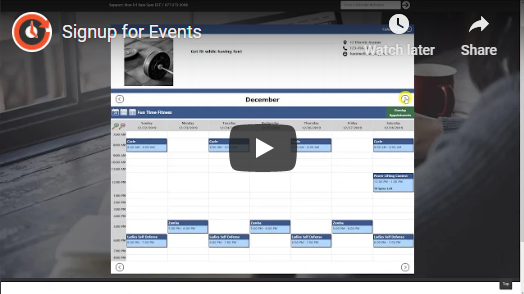 Customers can signup for multiple events or events that span multiple days.